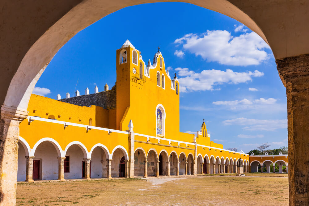 A bright yellow building stands proud in the magical town of Izamal.