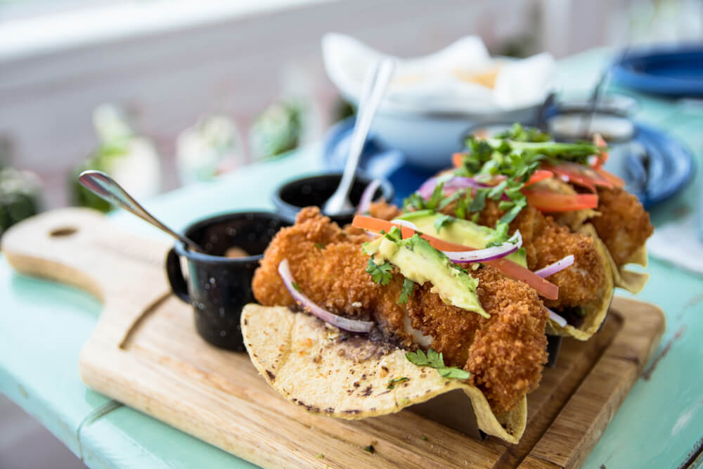 Romantic restaurants in Cozumel: A close-up of a breaded taco dish