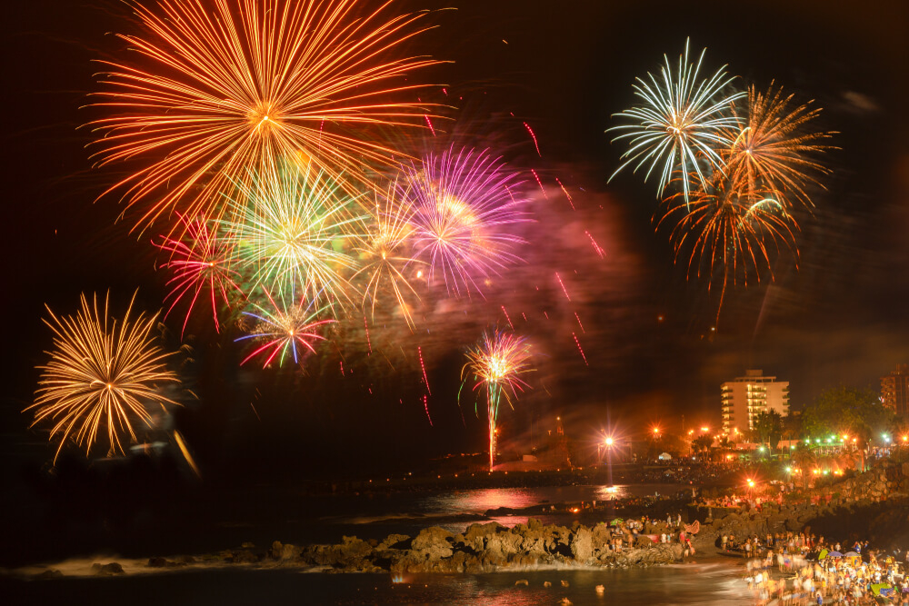 Tenerife’s San Juan celebrations on the beach with fireworks
