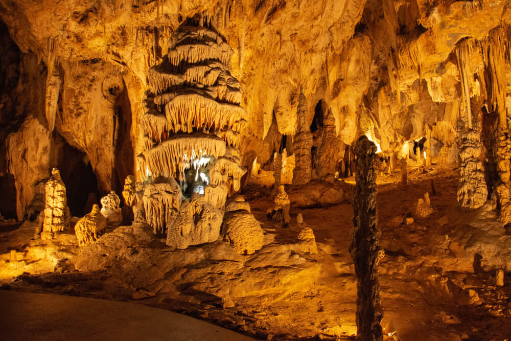 Tropfsteinhöhle in Tschechien.