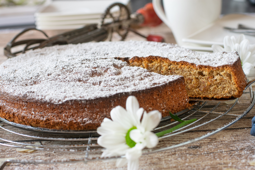 Mallorquinischer Mandelkuchen.