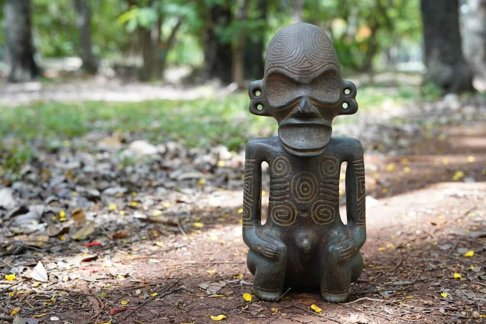  A stone Taino sculpture makes a great souvenir from the Dominican Republic
