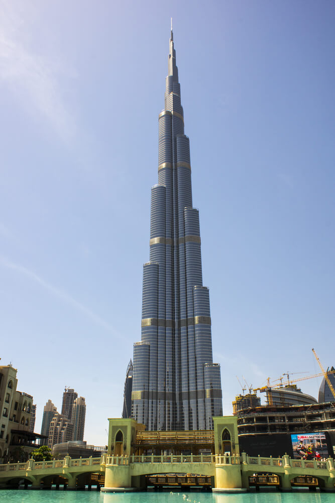 Burj Khalifa: A close-up of the tallest building in Dubai