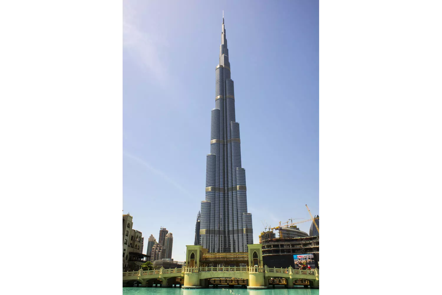 Burj Khalifa: A close-up of the tallest building in Dubai