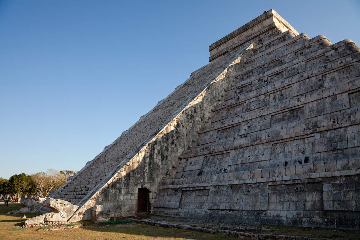 The Mayan ruins of Chichen Itza show off a serprent at the equinox.