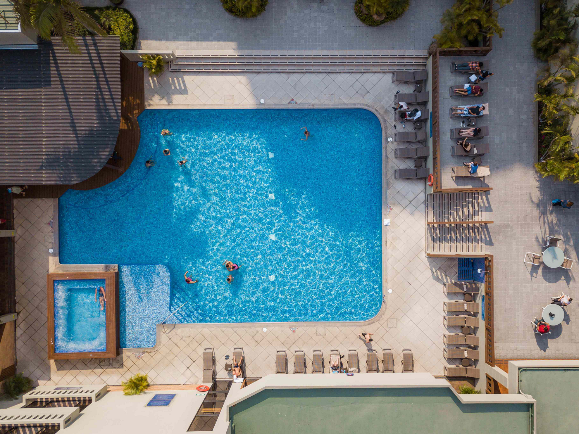 Things to do in Guatemala: The outdoor pool at the Barceló Guatemala City