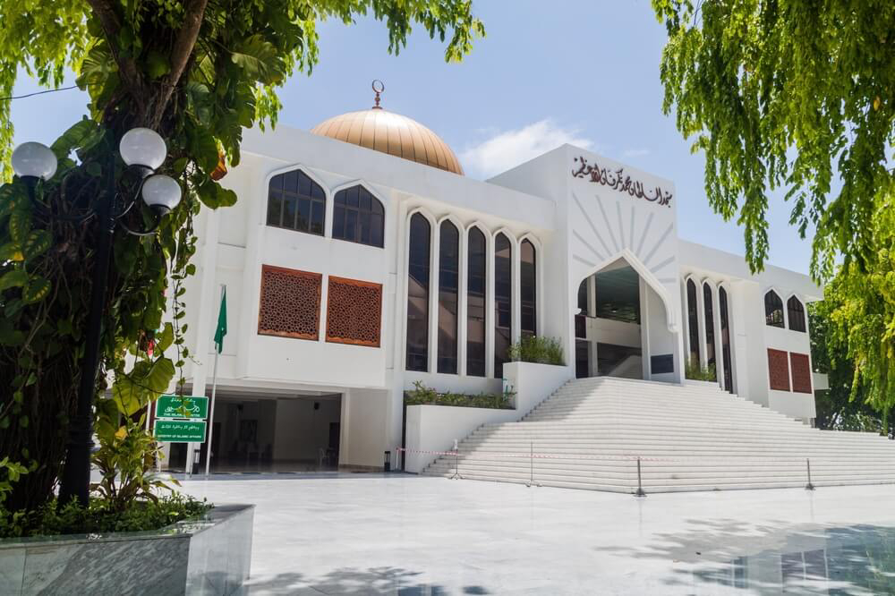 Old Friday Mosque: A stone building with grey roof 
