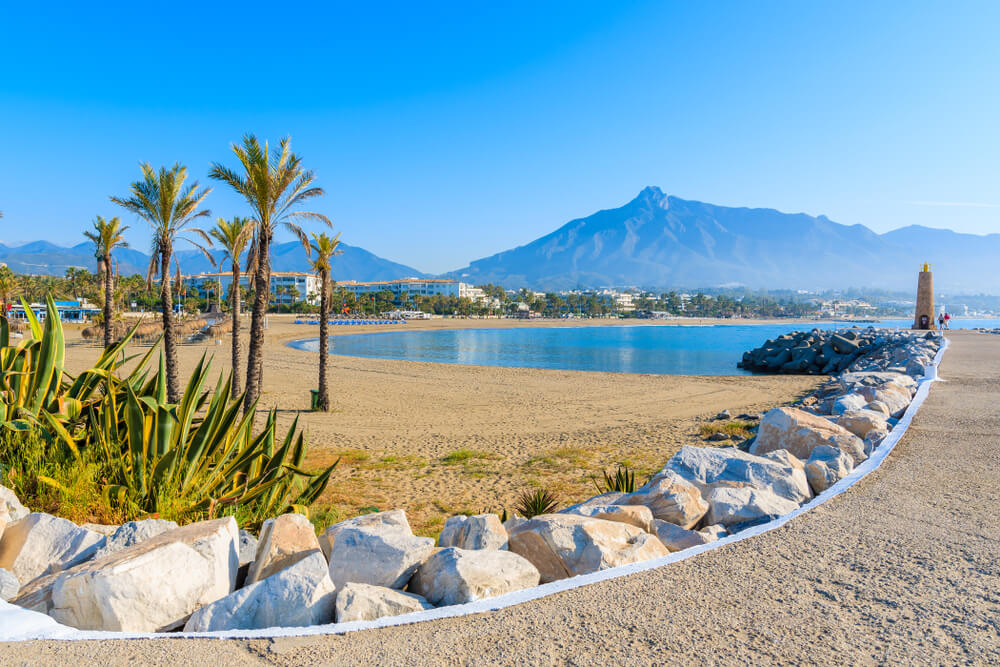 The idyllic pool at Occidental Puerto Banús