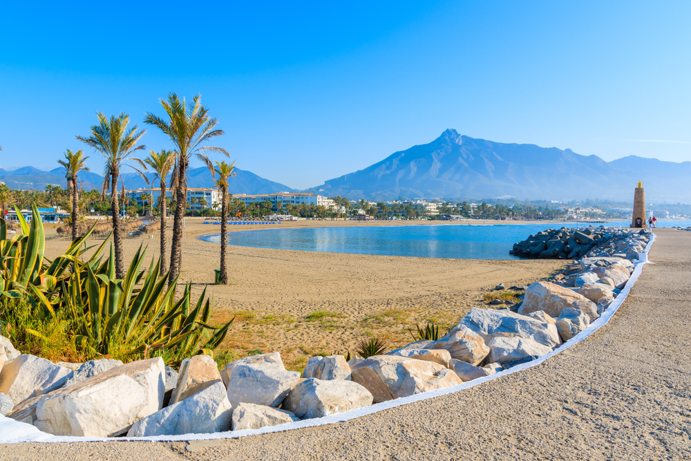 Days out in Marbella: The pristine golden sand of the Puerto Banús beach