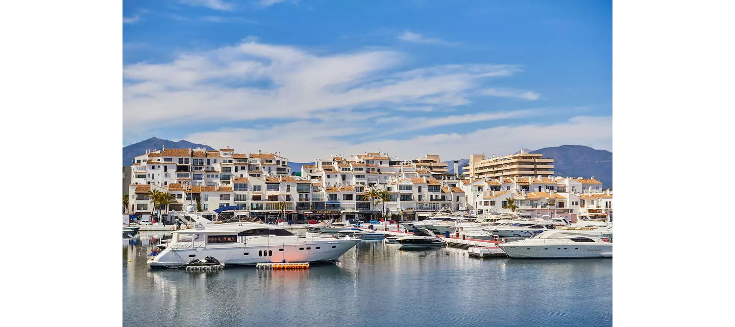 Places to visit in Marbella: The yachts in the marina at Puerto Banús
