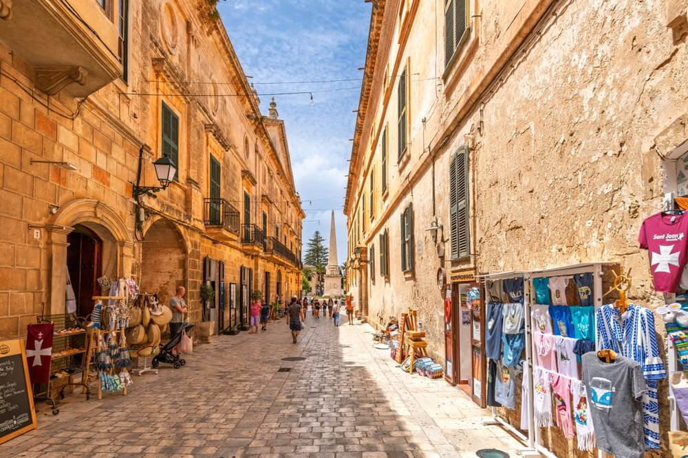 Things to do in Menorca: A traditional street in Ciutadella