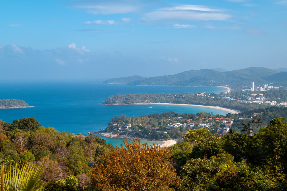 Things to do in Phuket: The turquoise bays of Karon seen from the viewpoint