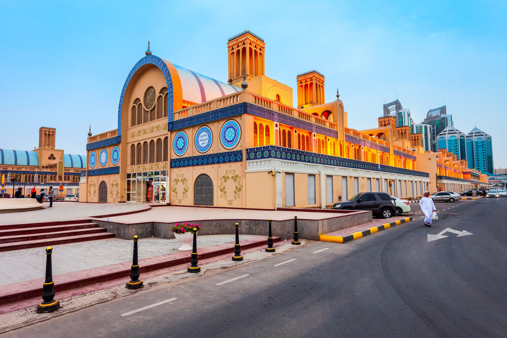 Blue Souk: An elegant, Islamic municipal market with blue decoration