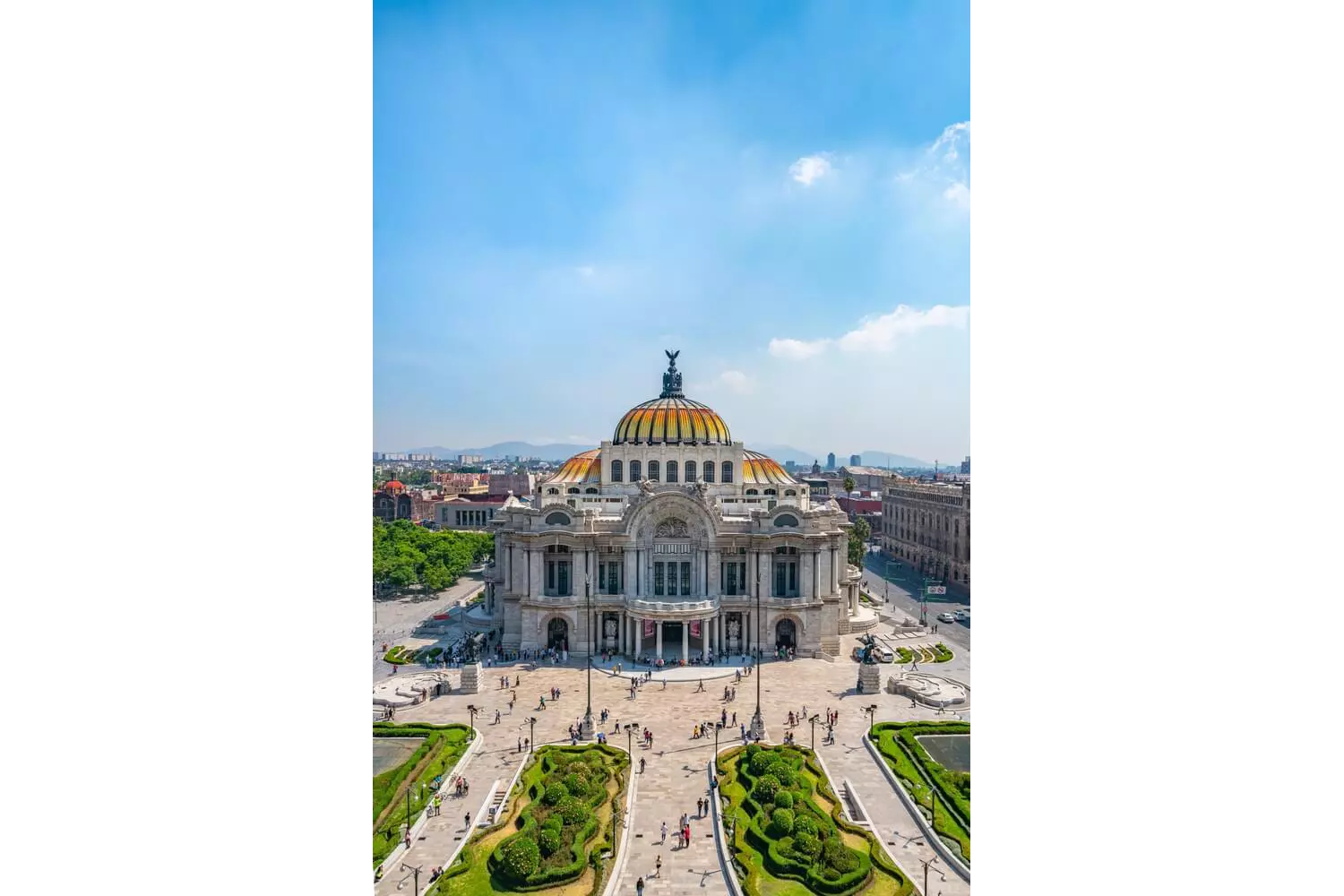Sehenswürdigkeiten in Mexiko-Stadt: Palast der Schönen Künste.