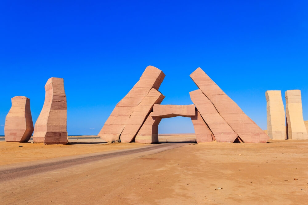 Egypt must-visit places: A close-up of the Allah door in the Ras Mohammed National Park