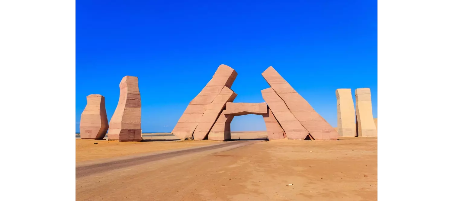 Egypt must-visit places: A close-up of the Allah door in the Ras Mohammed National Park