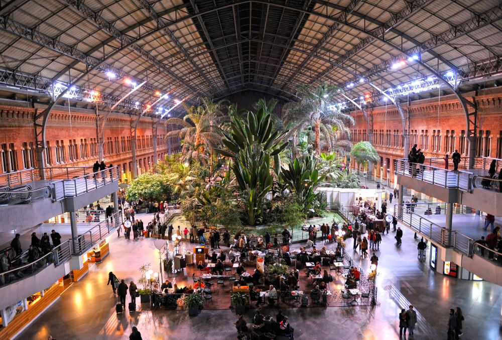 Train journeys in Spain: Inside the busy Atocha station in Madrid