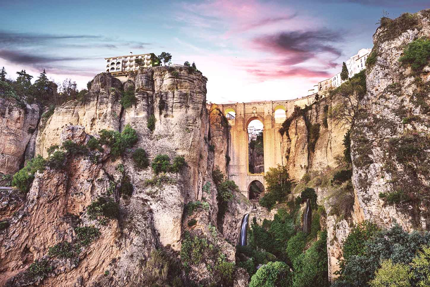 Take a journey by train to discover some of Andalusia's famous white villages