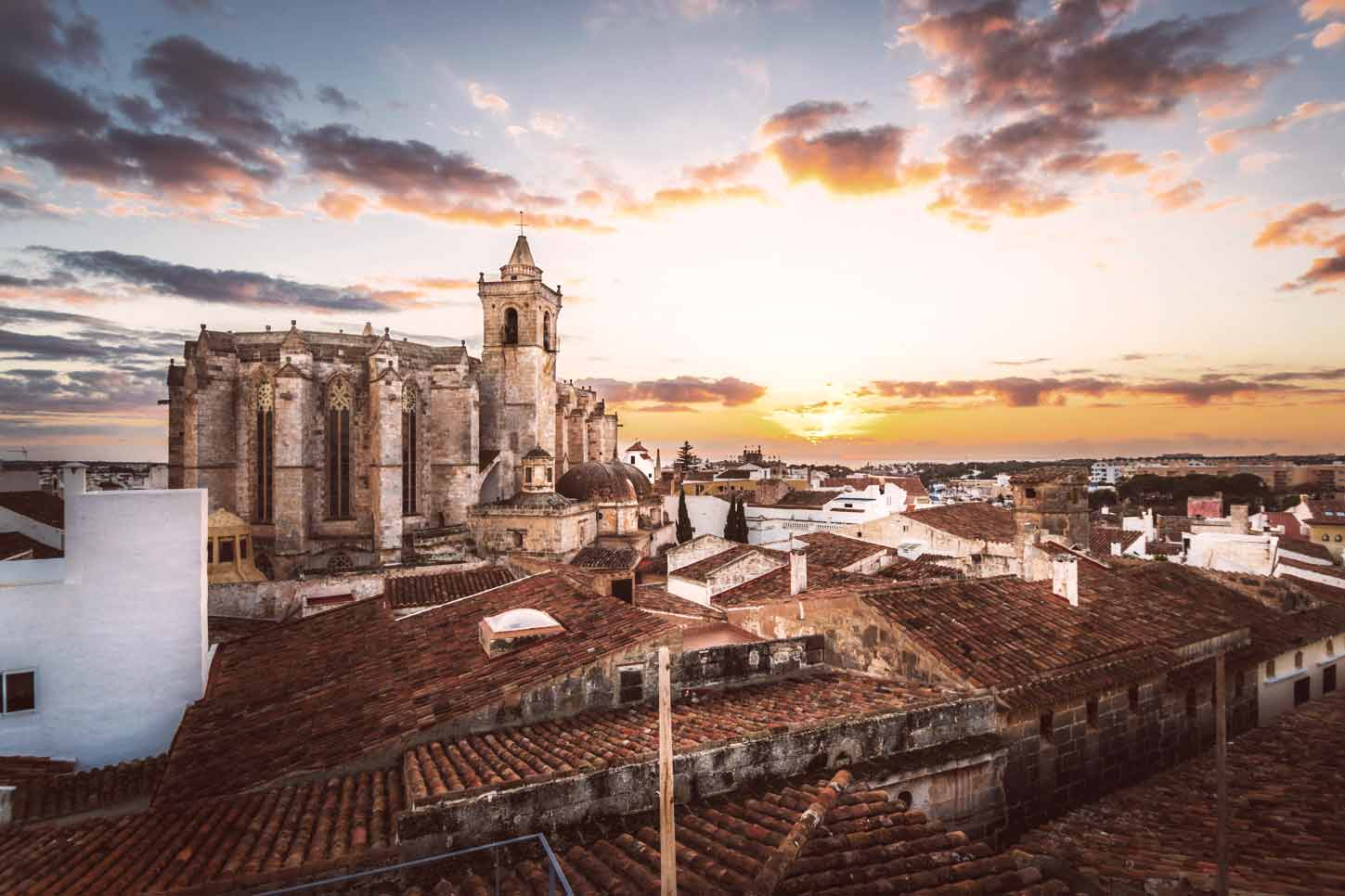 Tramonto a Minorca a Ciutadella, la zona più bella di Minorca
