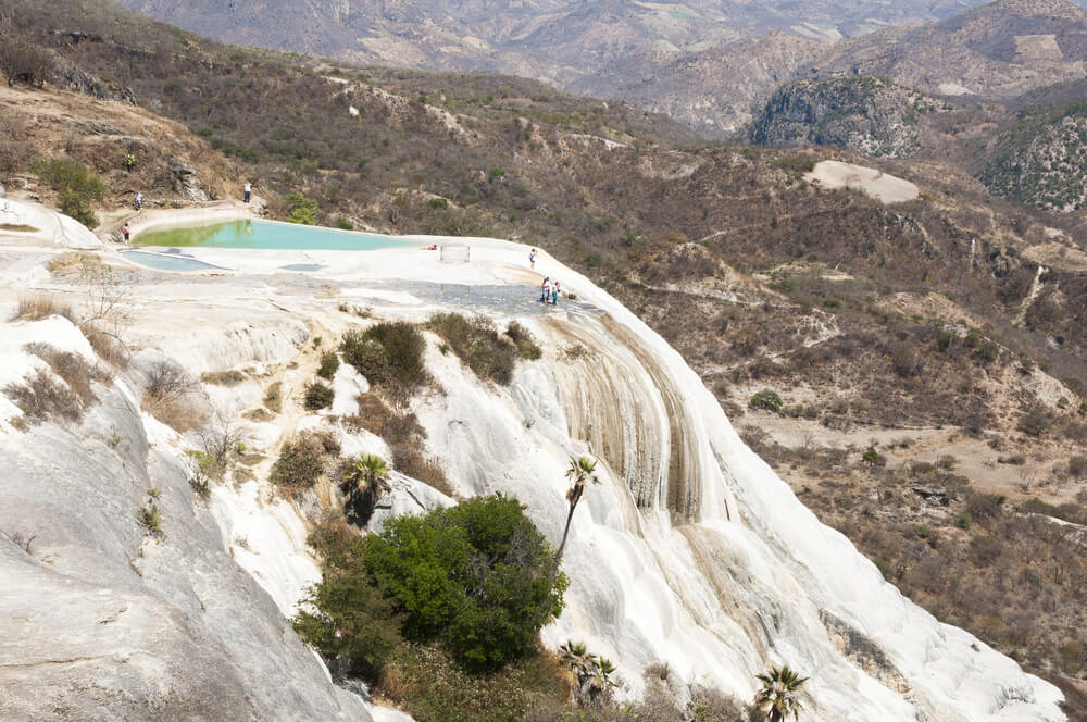 Hierve el Agua: A natural spring perched on a petrified waterfall