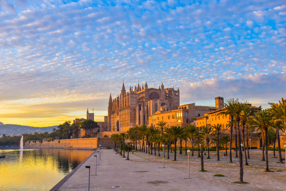 Mallorca: A typical street view of Palma Mallorca