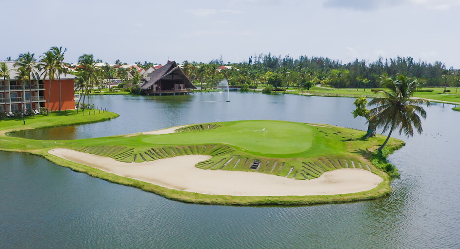 Punta Cana: a view of the Barceló Bávaro Palace golf course
