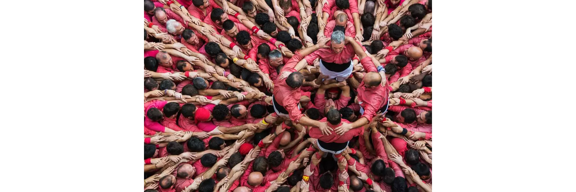 Unique experiences in Spain: A close-up bird’s eye view of the human towers in Catalonia