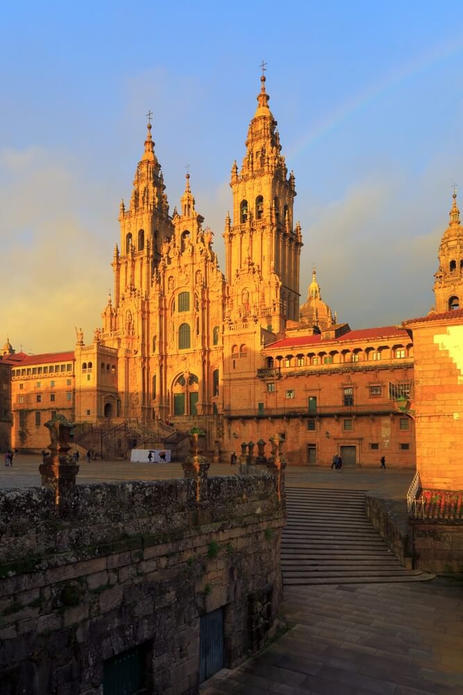 Urlaub in Galicien: die Kathedrale von Santiago de Compostela.