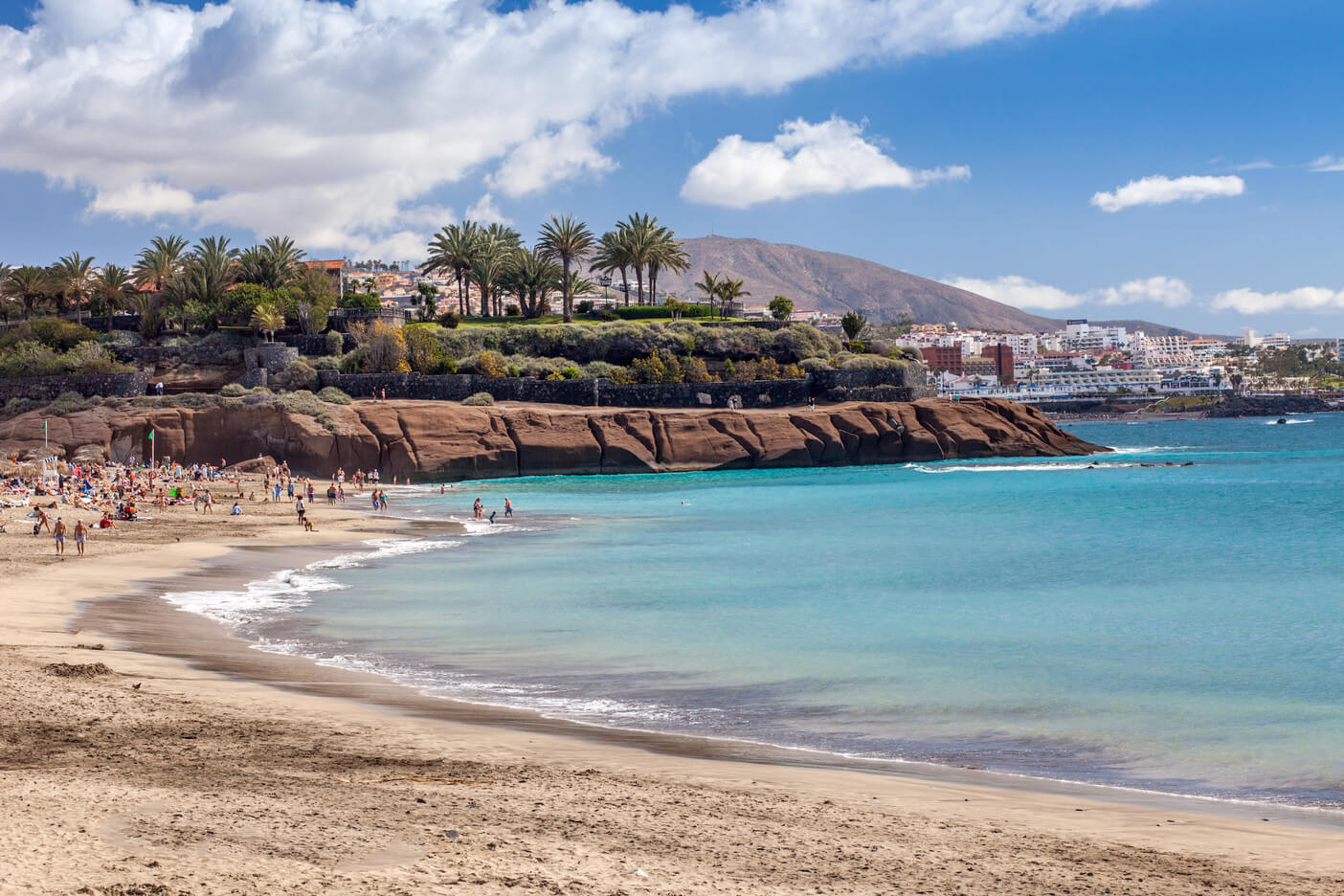 Water sports in Tenerife: White sand beach next to Royal Hideaway Corales Resort