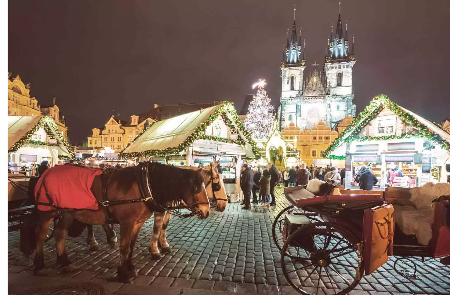 Überall in Europa gibt es romantische Weihnachtsmärkte.