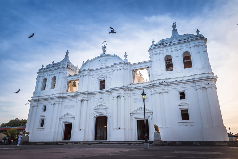 The cathedral in León is a World Heritage Site and one of the prettiest places to visit in Nicaragua