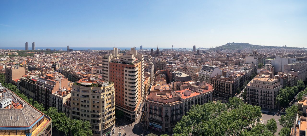Vista aèria de l'Edifici Fàbrega