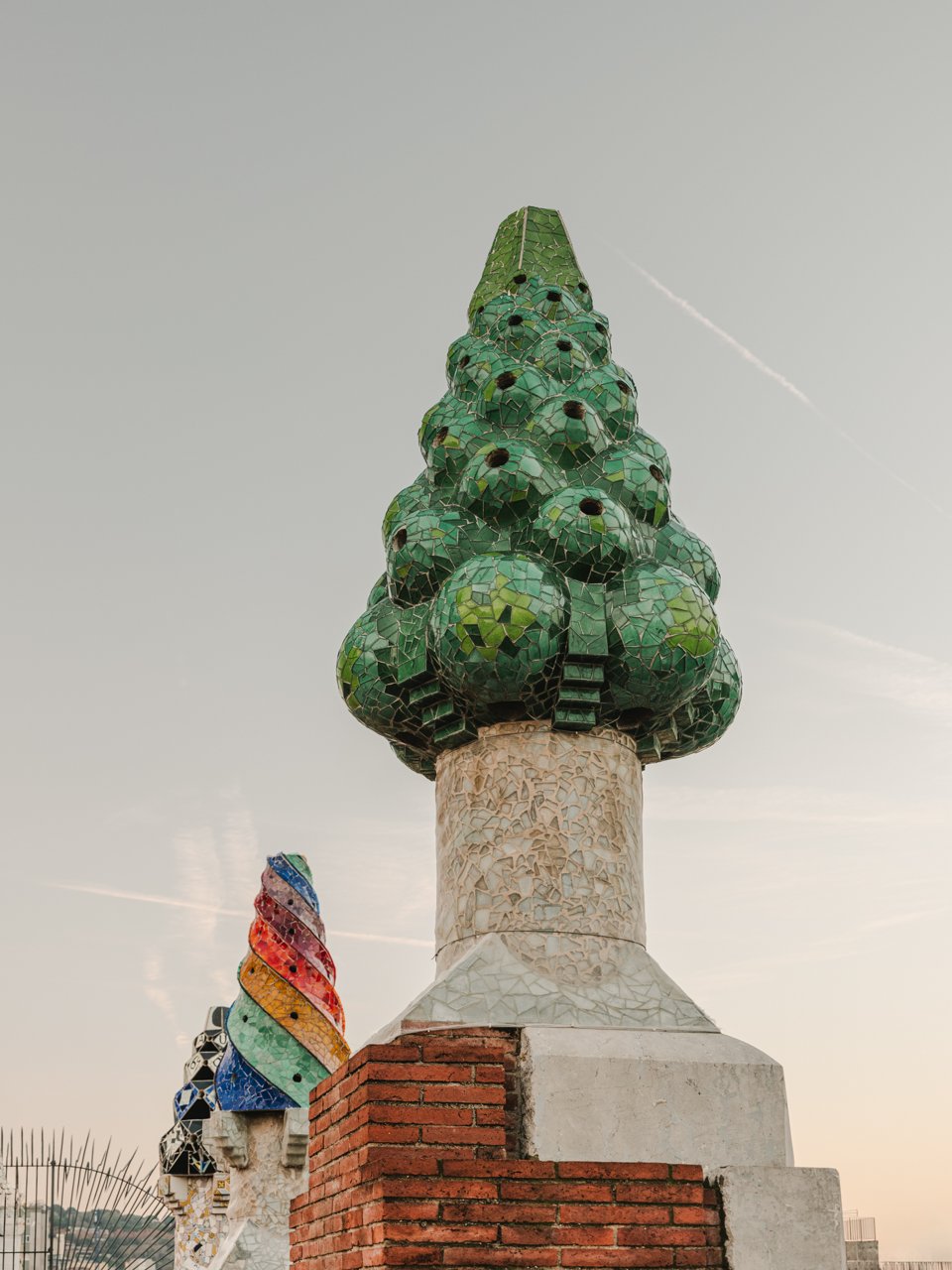 Xemeneia del Palau Güell verda