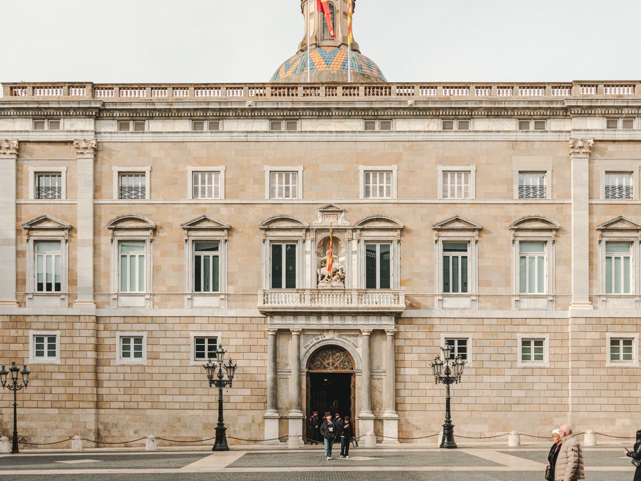 Façana principal del Palau de la Generalitat de Catalunya