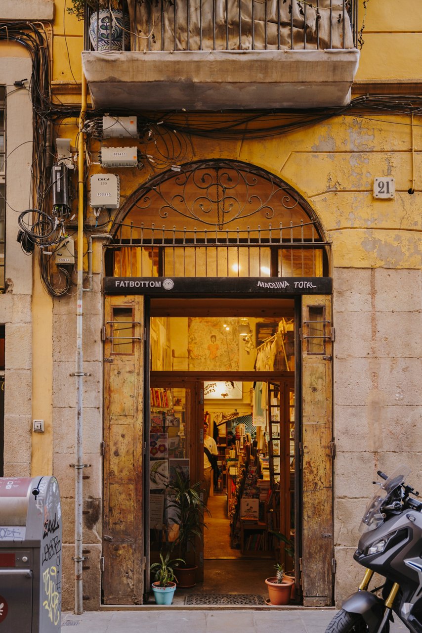 Entrada de la llibreria Fatbottom