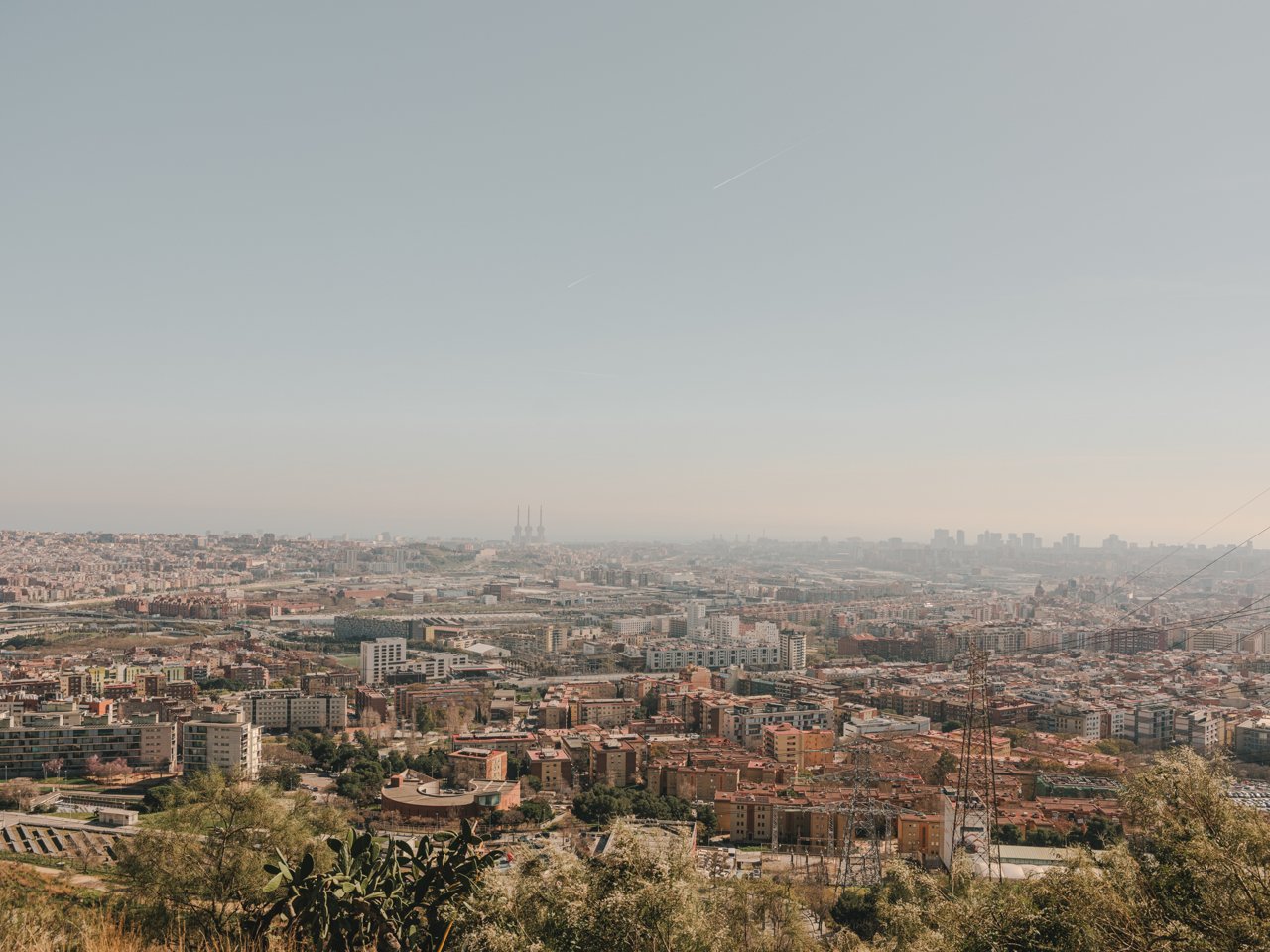 Vistes a la ciutat de Barcelona des de Collserola