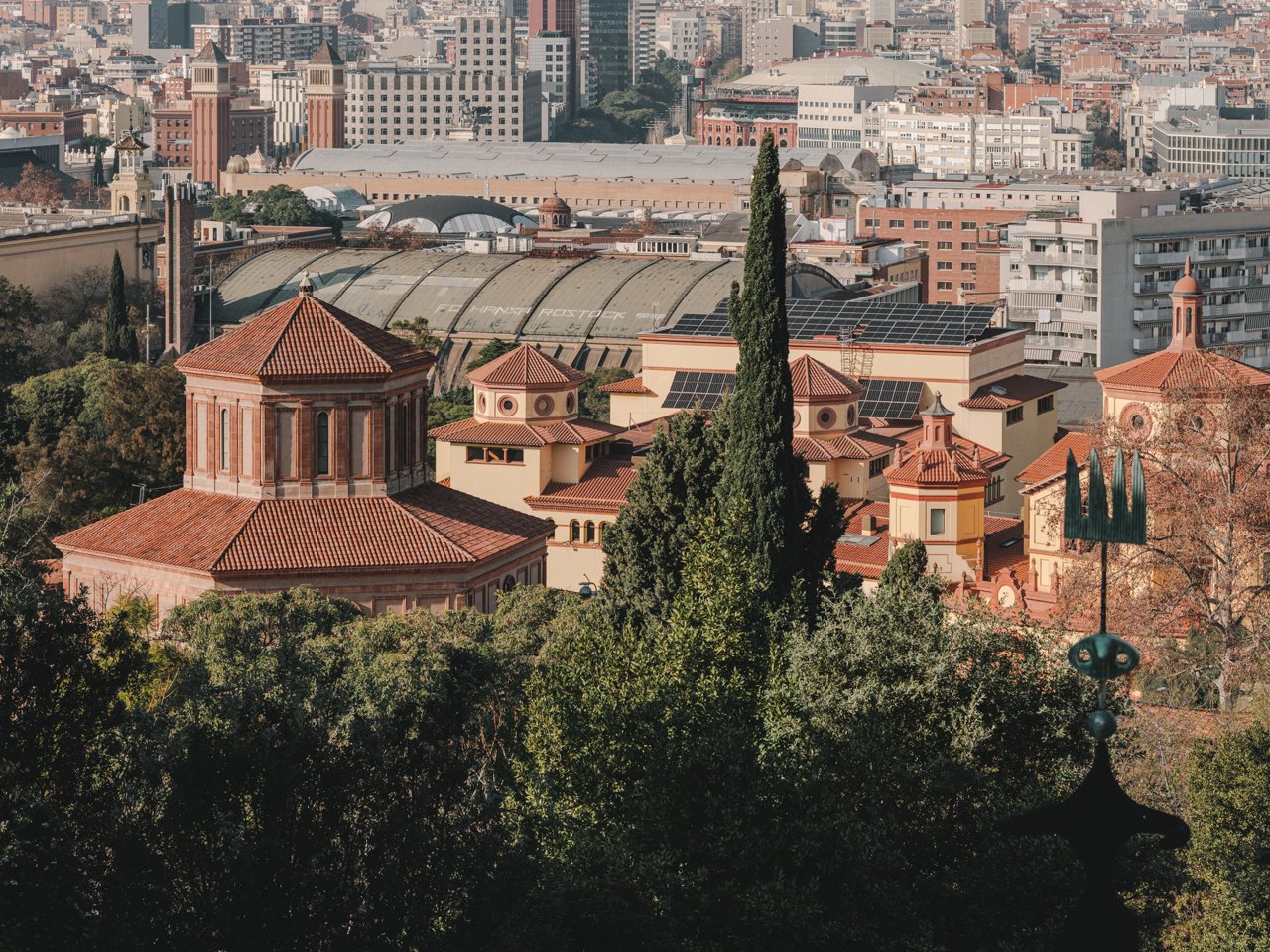 Vista aèria museu en context del barri