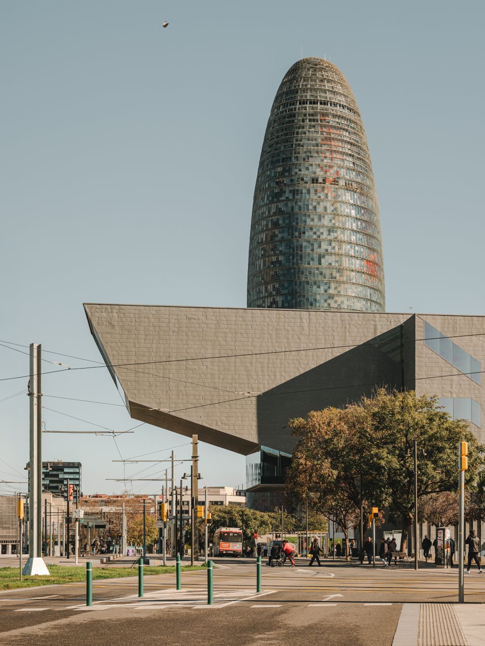 Lateral del Museu del Disseny de Barcelona