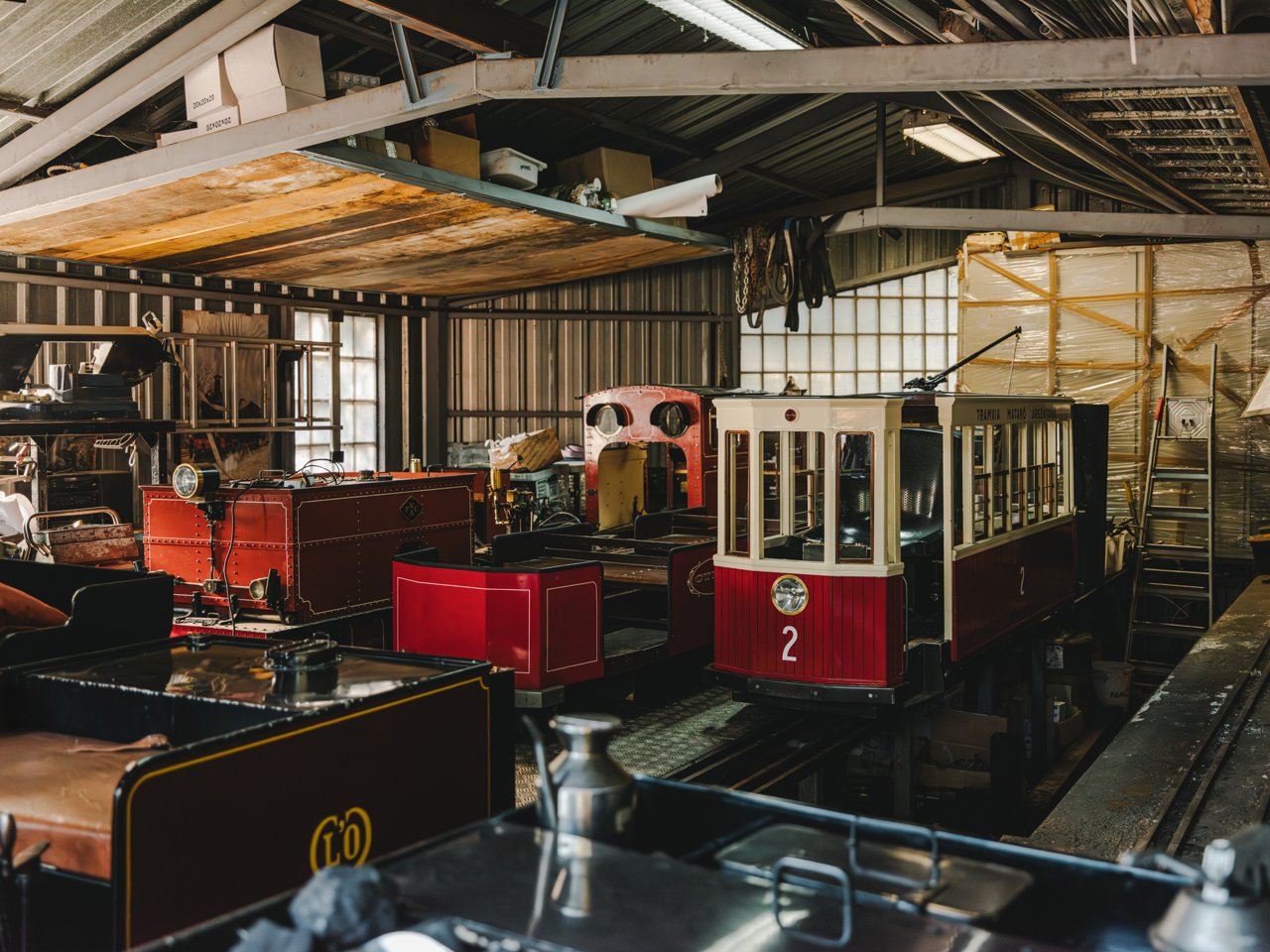 Interior de la caseta del Tren de l'Oreneta