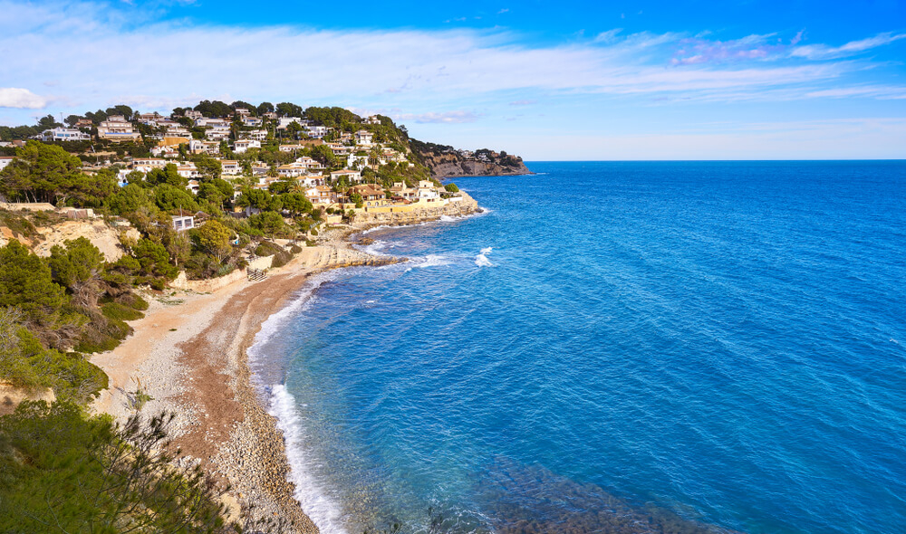 Playa Benissa cala Baladrar