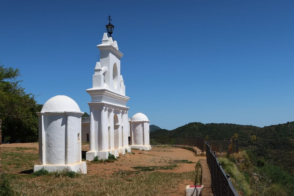 Huelva Region: A close-up of the lookout point, the Mirador de Alájar 