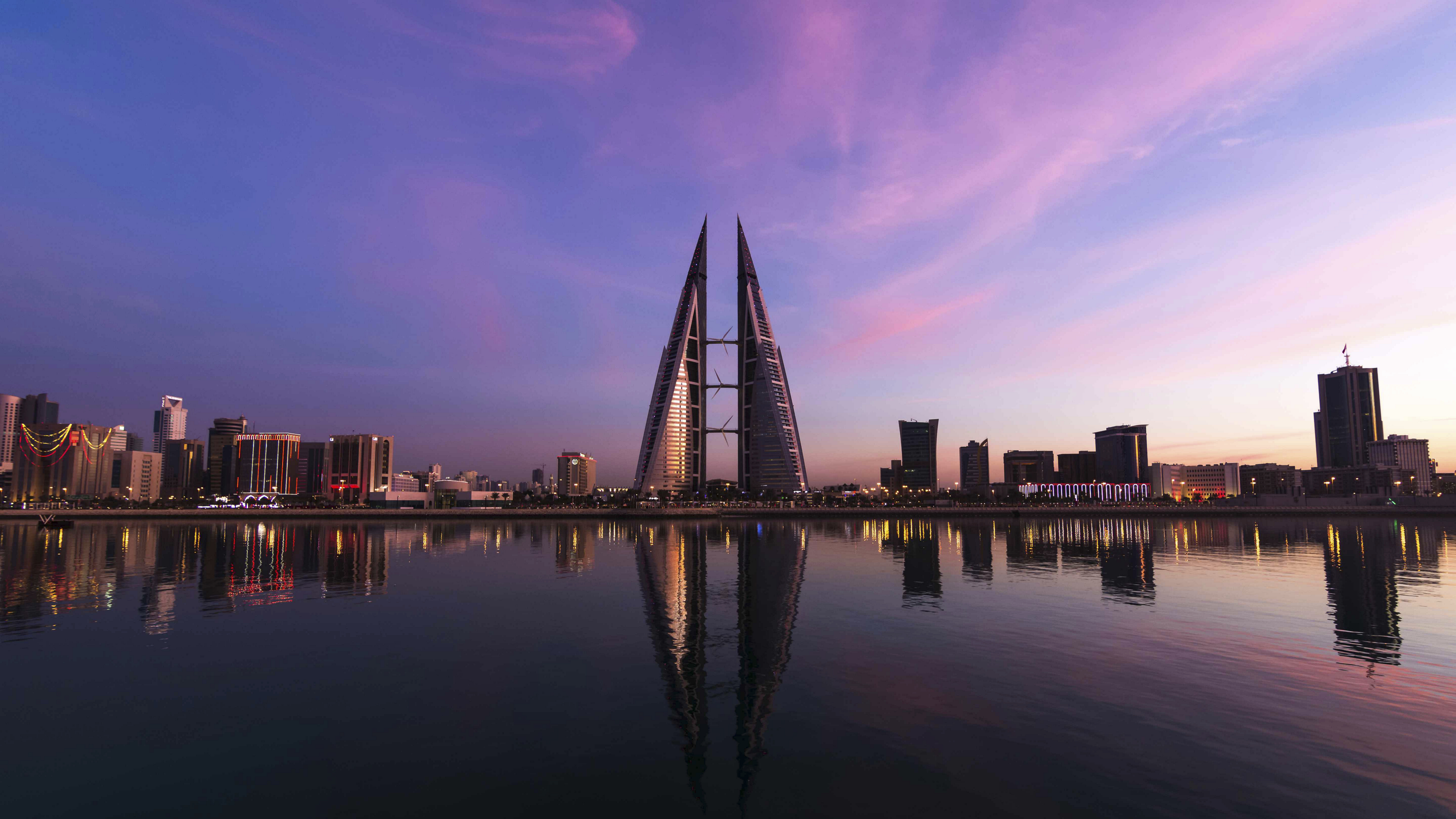 Bahrain Sehenswürdigkeiten: Skyline mit World Trade Center.