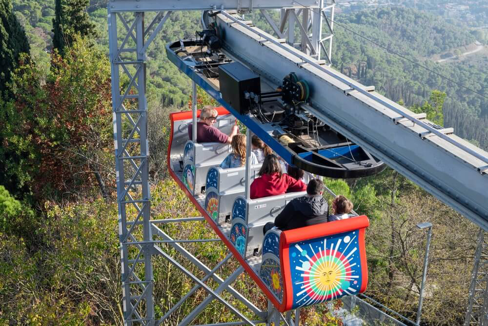 Barcelona mit Kindern erleben: Attraktion im Freizeitpark Tibidabo.