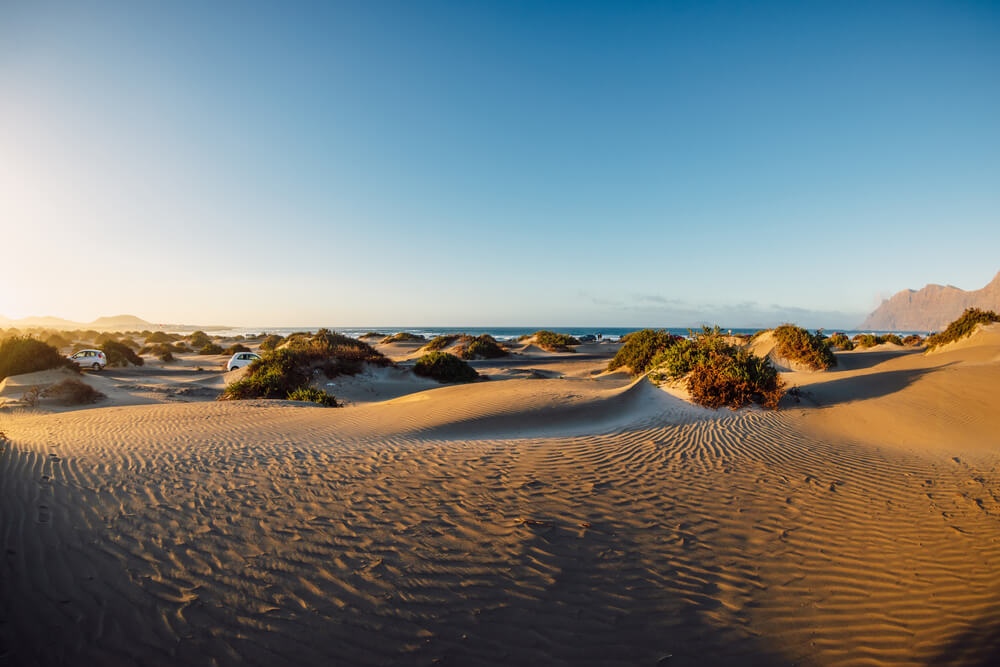 Enjoy a dip at some of the best beaches in Lanzarote like Famara beach