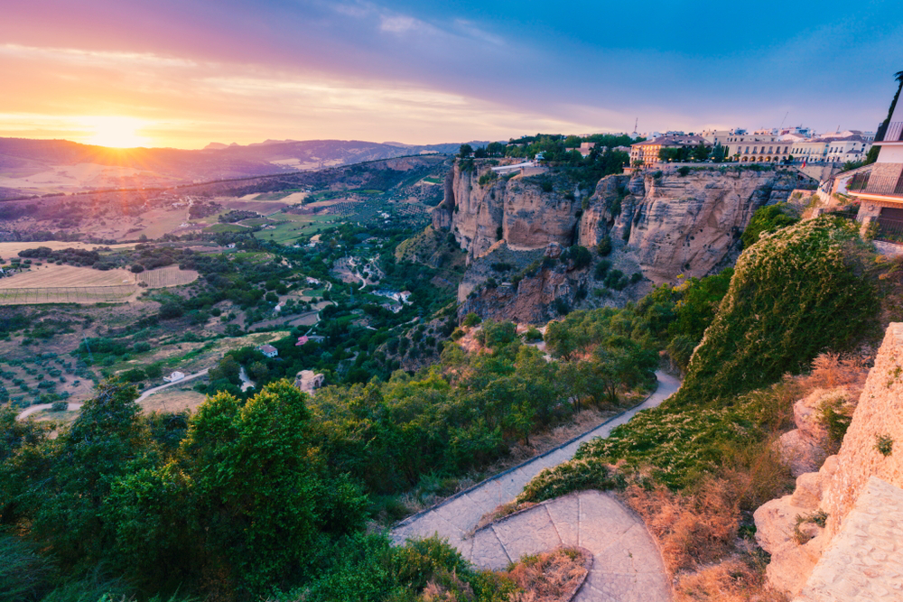 El Tajo Gorge in Ronda. Ronda, Andalusia, Spain.