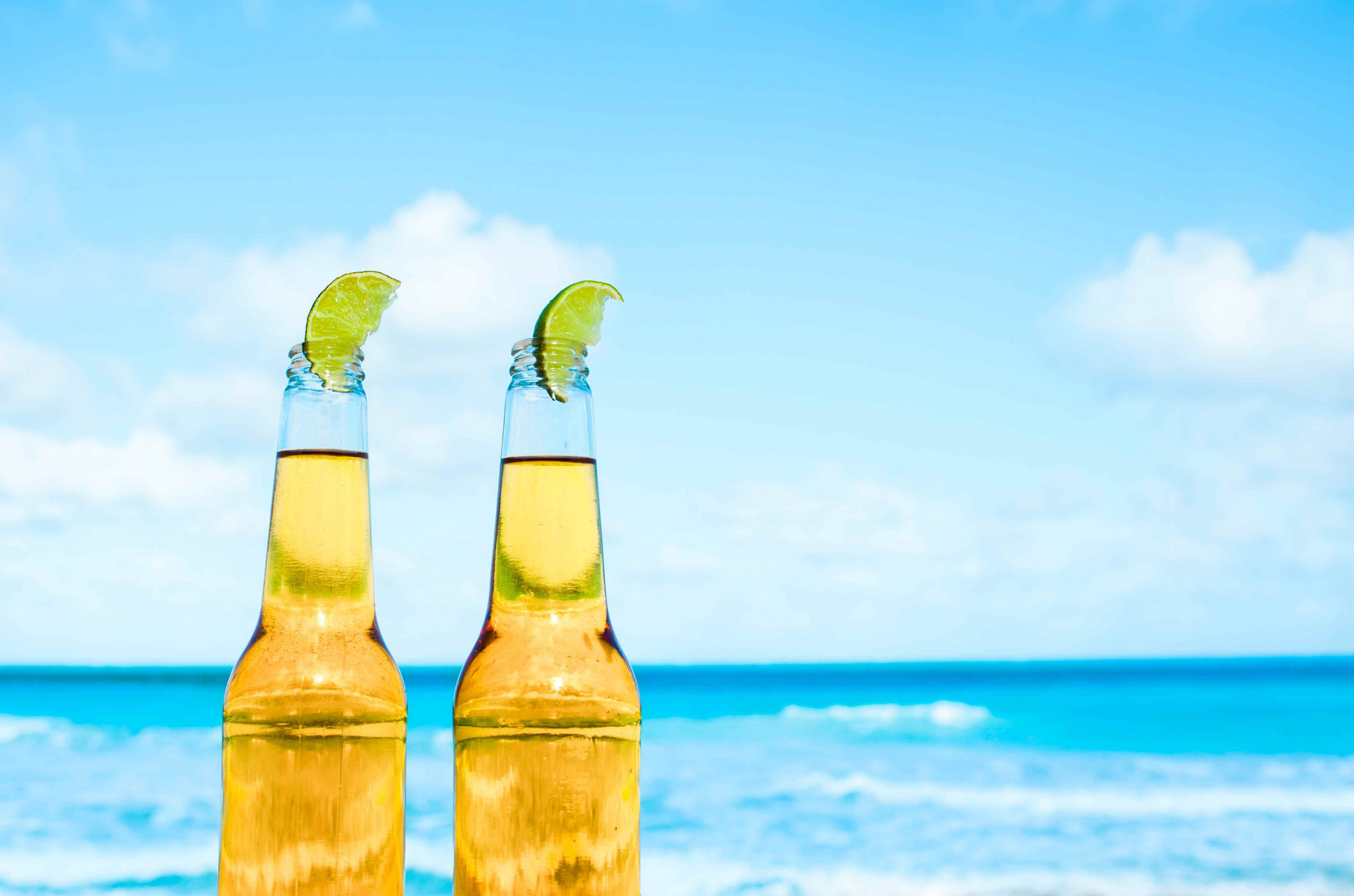 Sip on this Mexican lager craft beer while you relax on the beach.