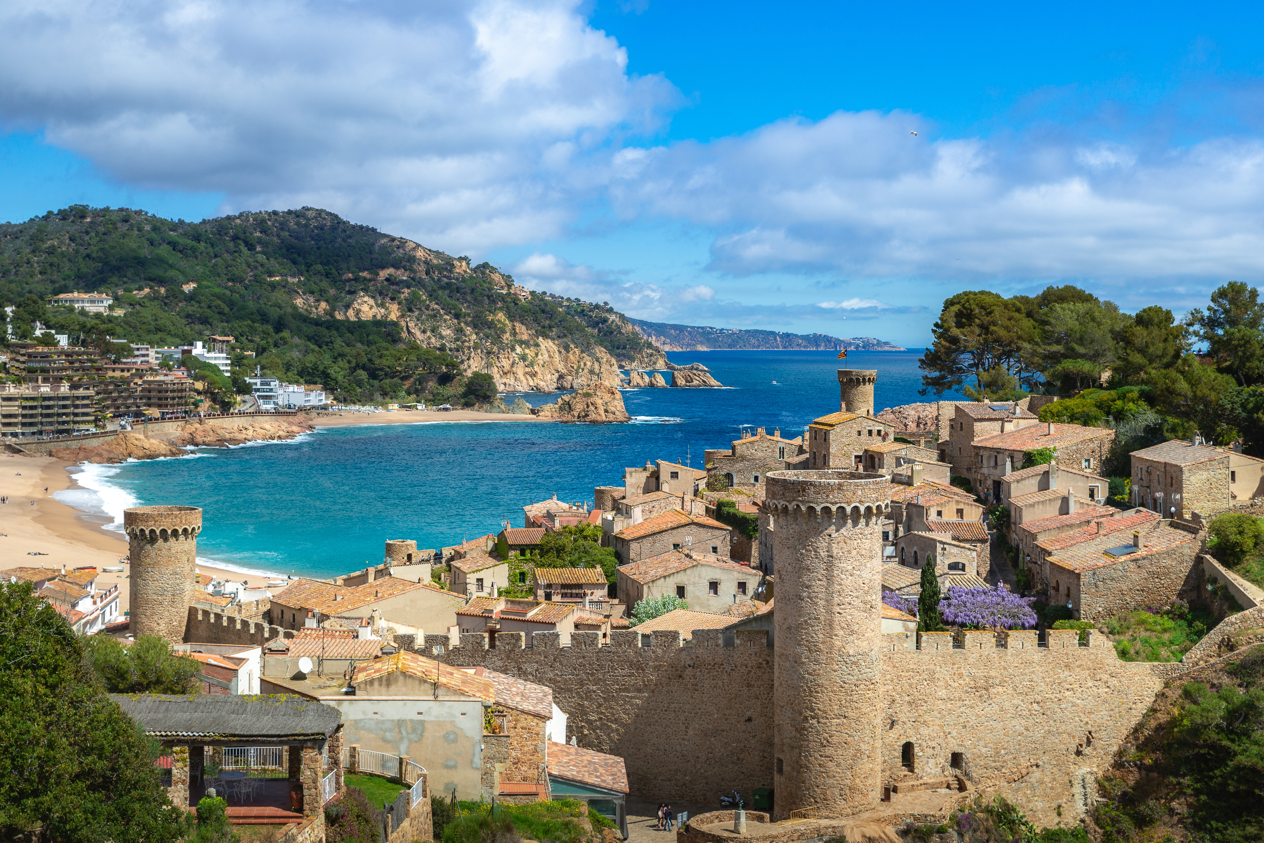 Costa Brava Sehenswürdigkeiten: Tossa de Mar.