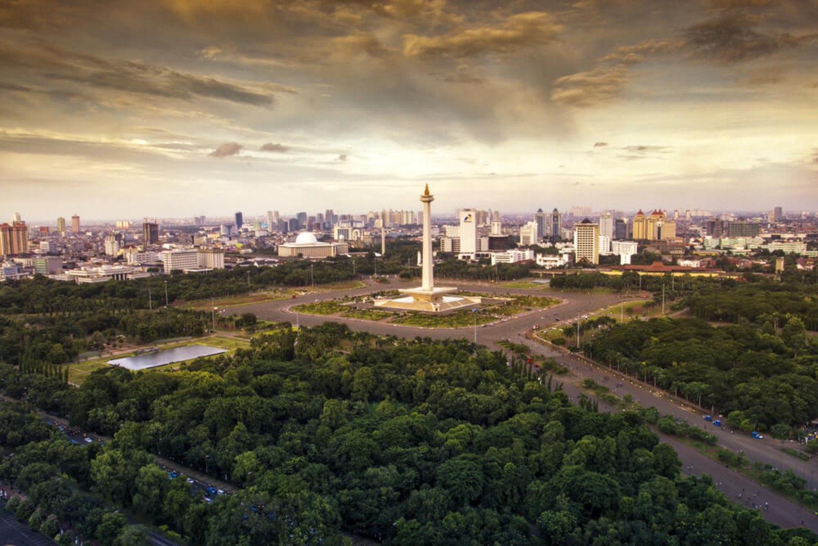 Das Nationalmonument in Jakarta.