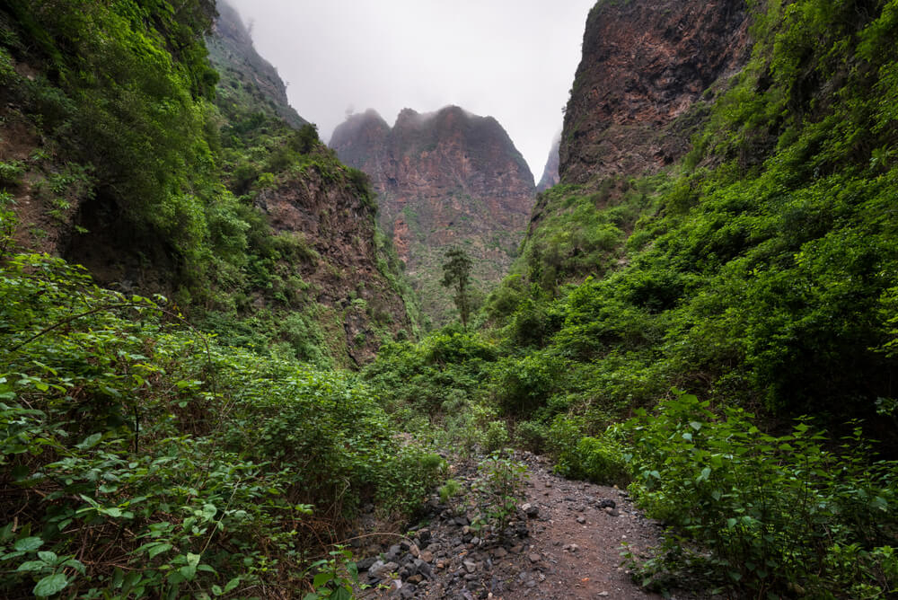 Die Guanchen-Stätte Barranco de Badajoz.