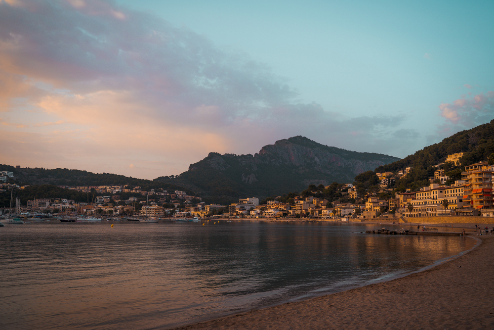 Port de Sóller: Sonnenuntergang über dem Hafen